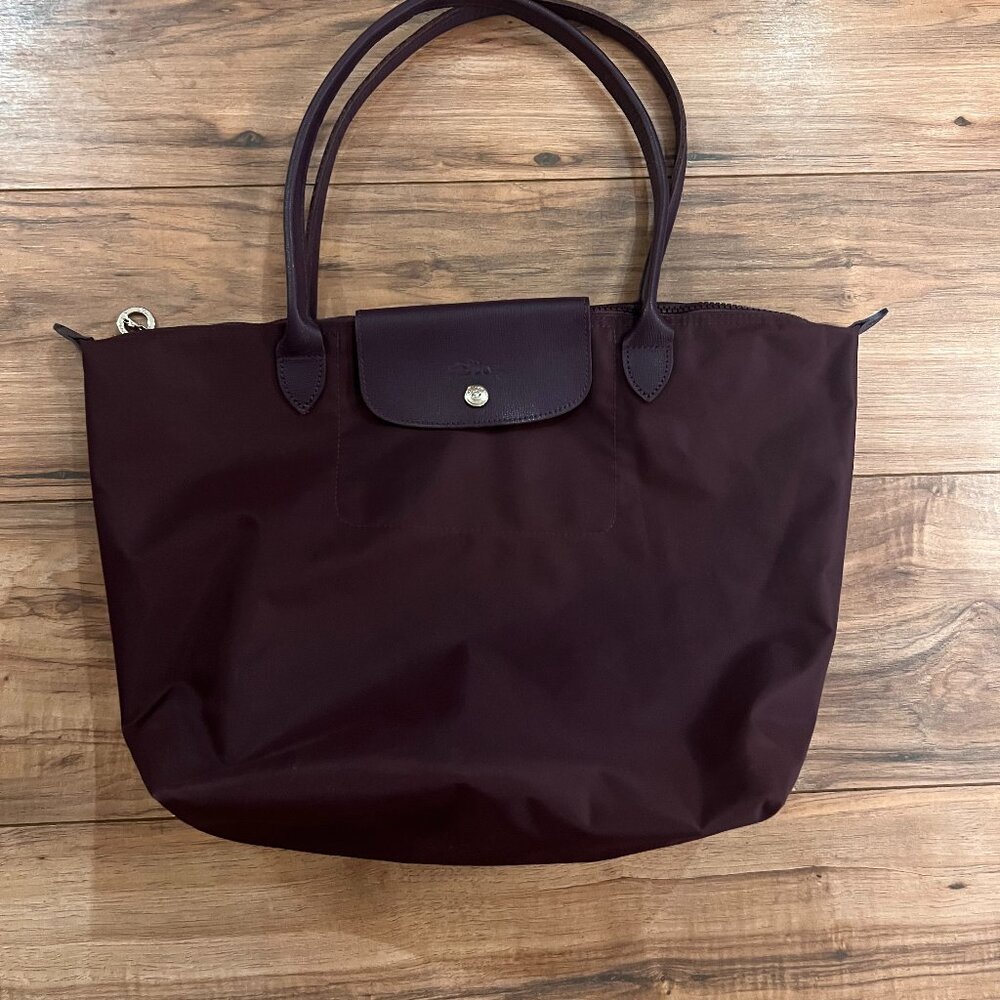 Longchamp Large Tote in purple
